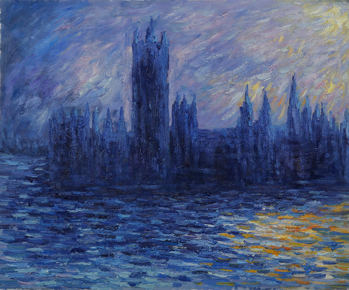 Houses of Parliament, Sunset Effect by Claude Monet